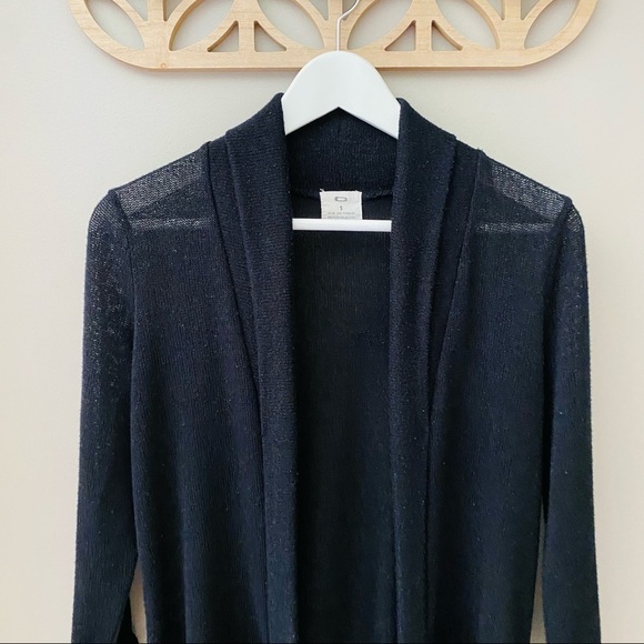 Pins and Needles by Urban Outfitters Open Front Knit Cardigan Black Sz S… - Picture 2 of 8